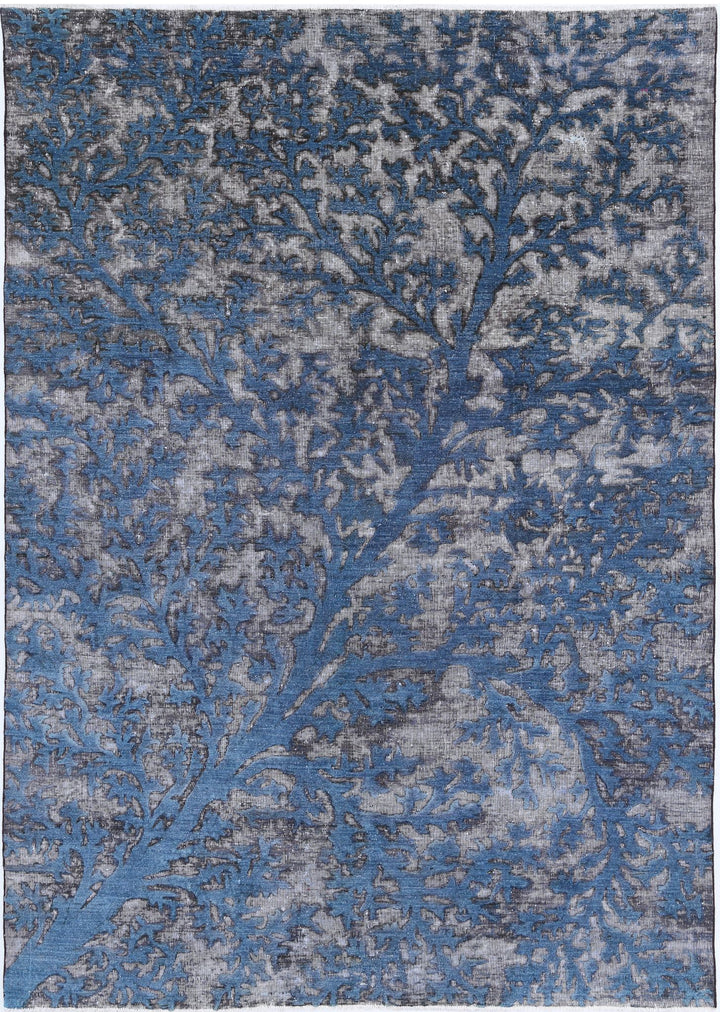 Hand Knotted Onyx Wool Rug 5' 9" x 8' 3" - No. AT70565