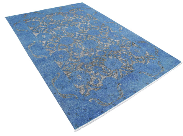 Hand Knotted Onyx Wool Rug 5' 10" x 8' 8" - No. AT86817