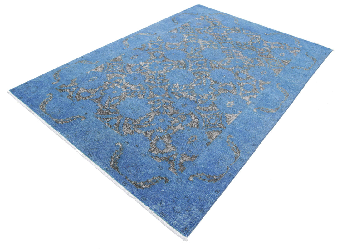 Hand Knotted Onyx Wool Rug 5' 10" x 8' 8" - No. AT86817