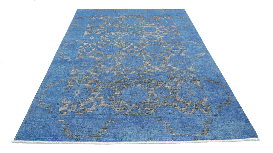 Hand Knotted Onyx Wool Rug 5' 10" x 8' 8" - No. AT86817