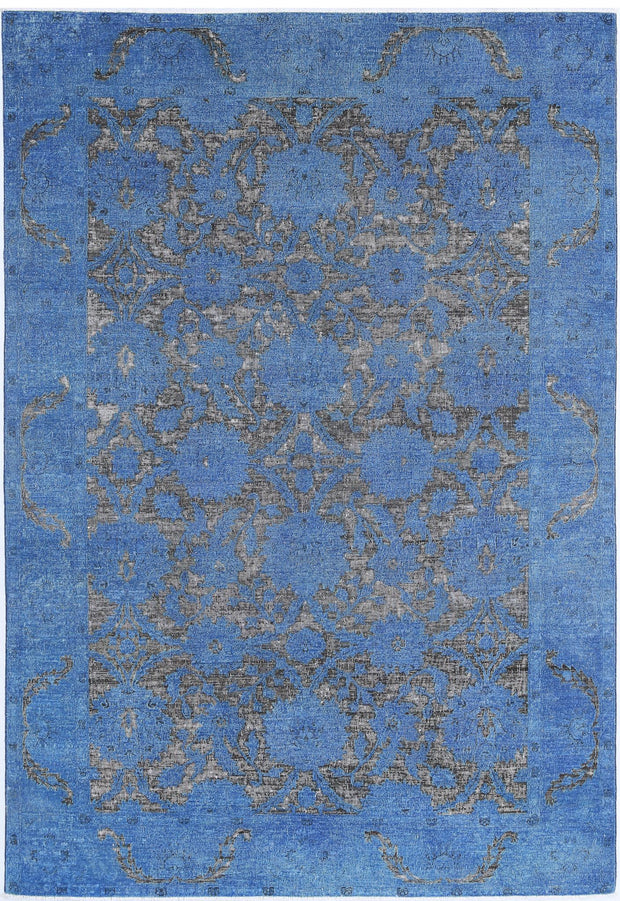 Hand Knotted Onyx Wool Rug 5' 10" x 8' 8" - No. AT86817