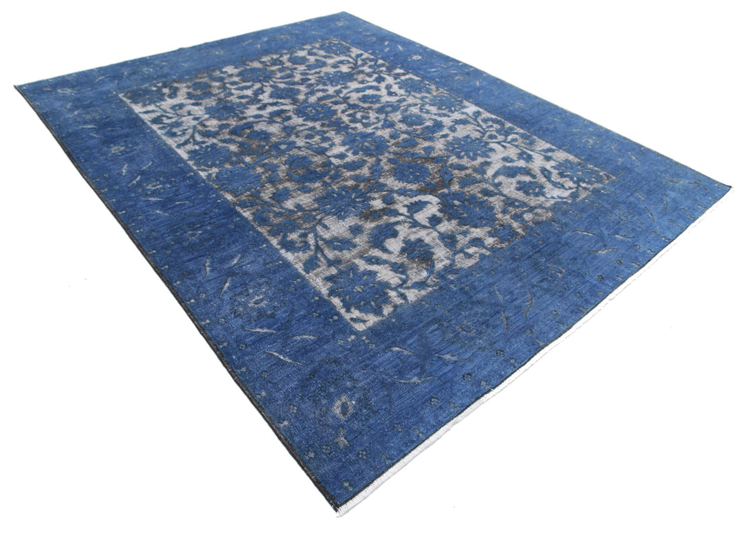 Hand Knotted Onyx Wool Rug 7' 8" x 9' 5" - No. AT40074