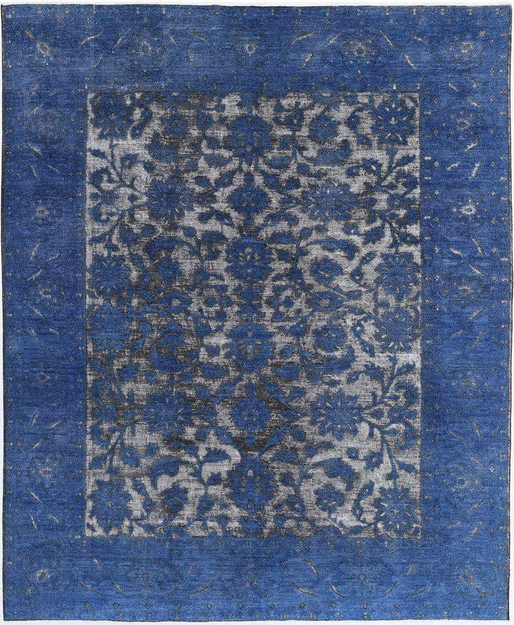 Hand Knotted Onyx Wool Rug 7' 8" x 9' 5" - No. AT40074