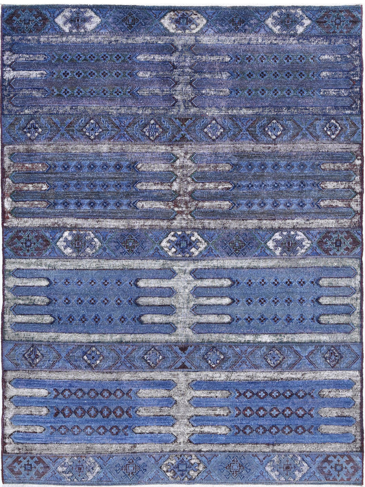 Hand Knotted Onyx Wool Rug 4' 11" x 6' 7" - No. AT31696