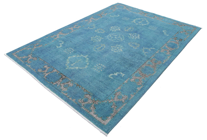 Hand Knotted Onyx Wool Rug 5' 11" x 8' 6" - No. AT71893