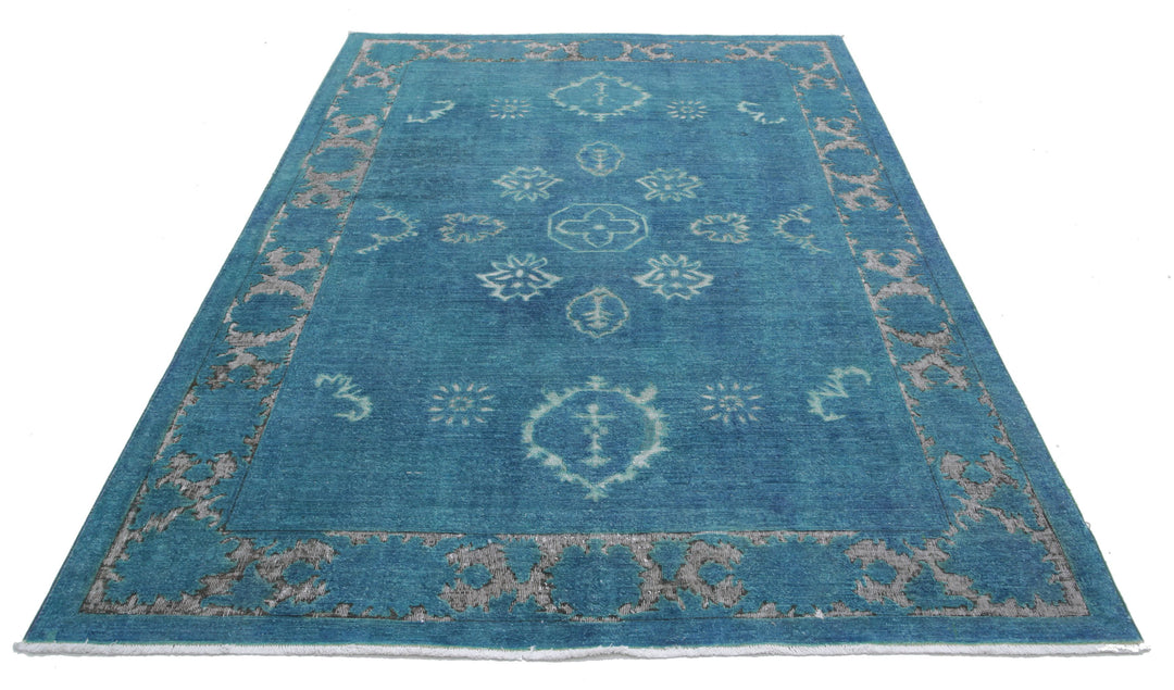 Hand Knotted Onyx Wool Rug 5' 11" x 8' 6" - No. AT71893