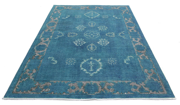 Hand Knotted Onyx Wool Rug 5' 11" x 8' 6" - No. AT71893
