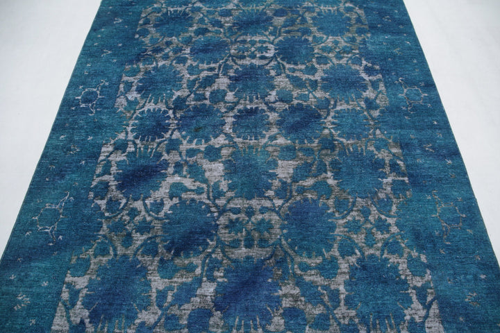 Hand Knotted Onyx Wool Rug 6' 1" x 8' 1" - No. AT39376