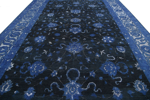 Hand Knotted Onyx Wool Rug 11' 8" x 17' 2" - No. AT46683