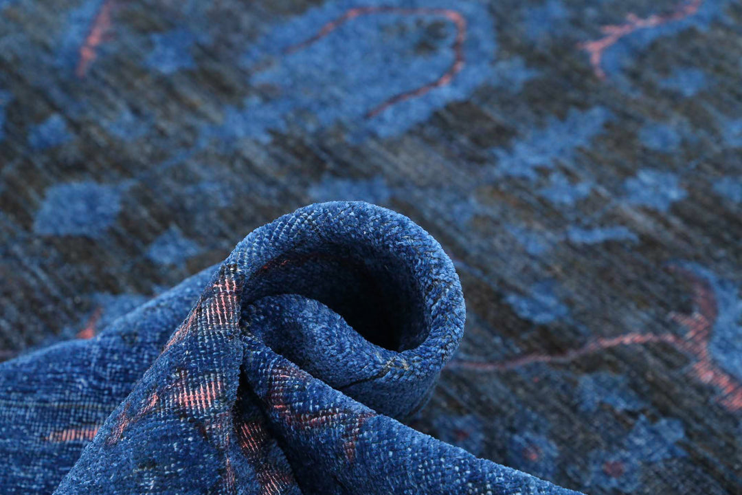 Hand Knotted Onyx Wool Rug 11' 7" x 14' 6" - No. AT77013