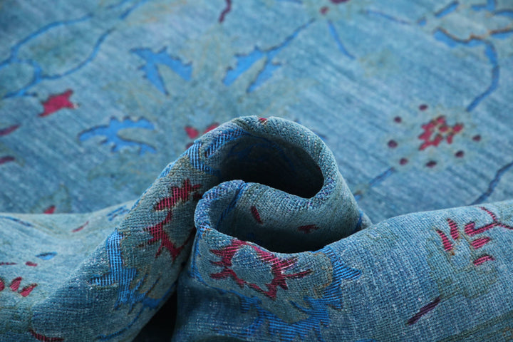 Hand Knotted Onyx Wool Rug 9' 0" x 11' 5" - No. AT45438