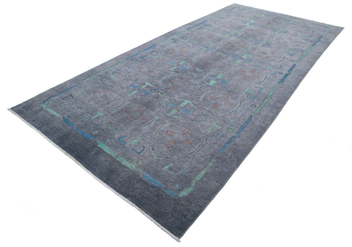 Hand Knotted Onyx Wool Rug 6' 3" x 13' 6" - No. AT63553