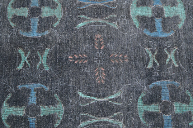 Hand Knotted Onyx Wool Rug 6' 3" x 13' 6" - No. AT63553