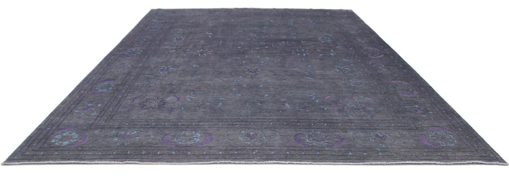 Hand Knotted Onyx Wool Rug 11' 9" x 14' 11" - No. AT35678