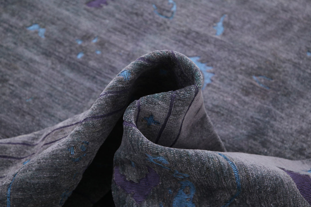 Hand Knotted Onyx Wool Rug 11' 9" x 14' 11" - No. AT35678