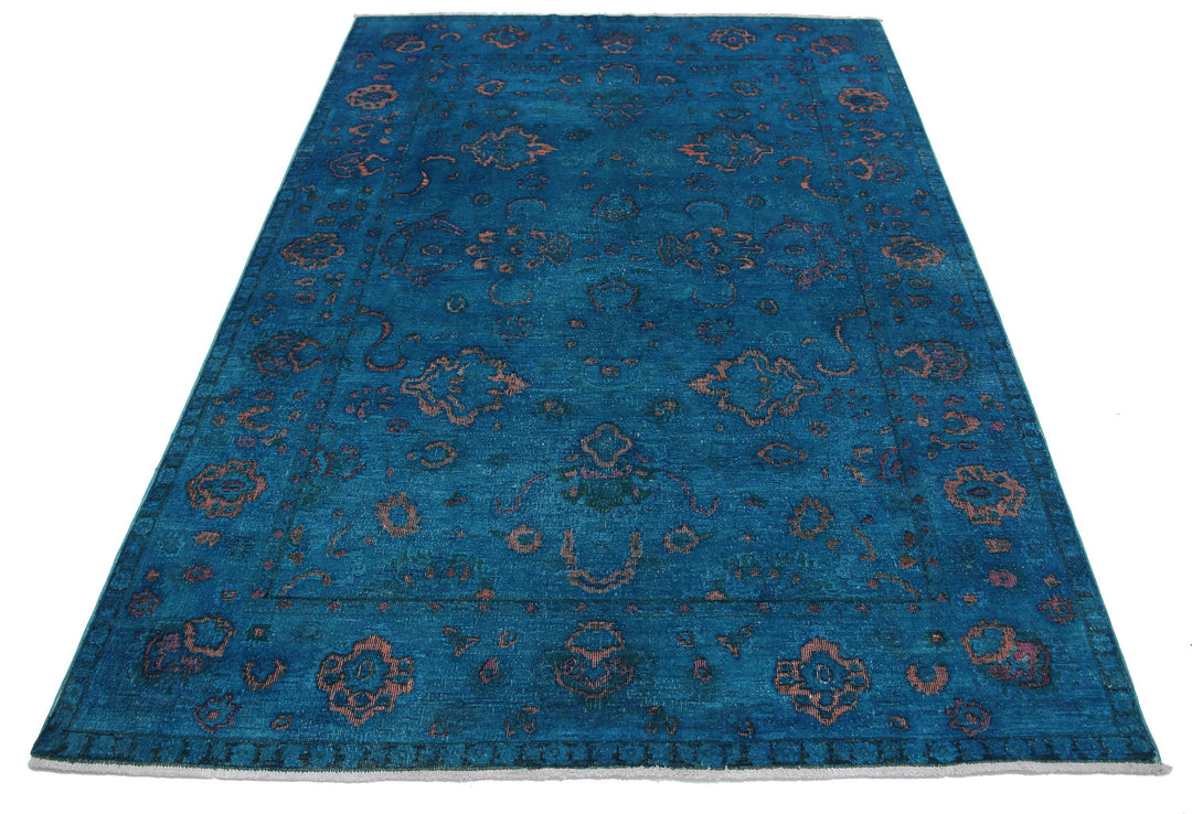 Hand Knotted Onyx Wool Rug 5' 5" x 7' 7" - No. AT56079