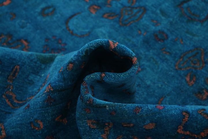 Hand Knotted Onyx Wool Rug 5' 5" x 7' 7" - No. AT56079