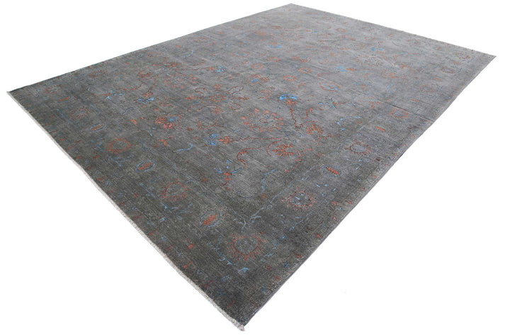Hand Knotted Fine Onyx Wool Rug 9' 8" x 13' 9" - No. AT68122
