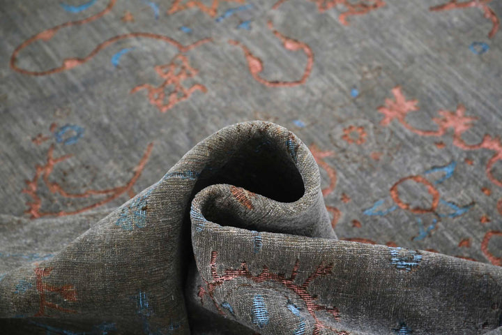 Hand Knotted Fine Onyx Wool Rug 9' 8" x 13' 9" - No. AT68122