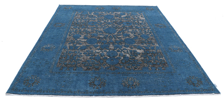 Hand Knotted Onyx Wool Rug 7' 10" x 9' 3" - No. AT31671