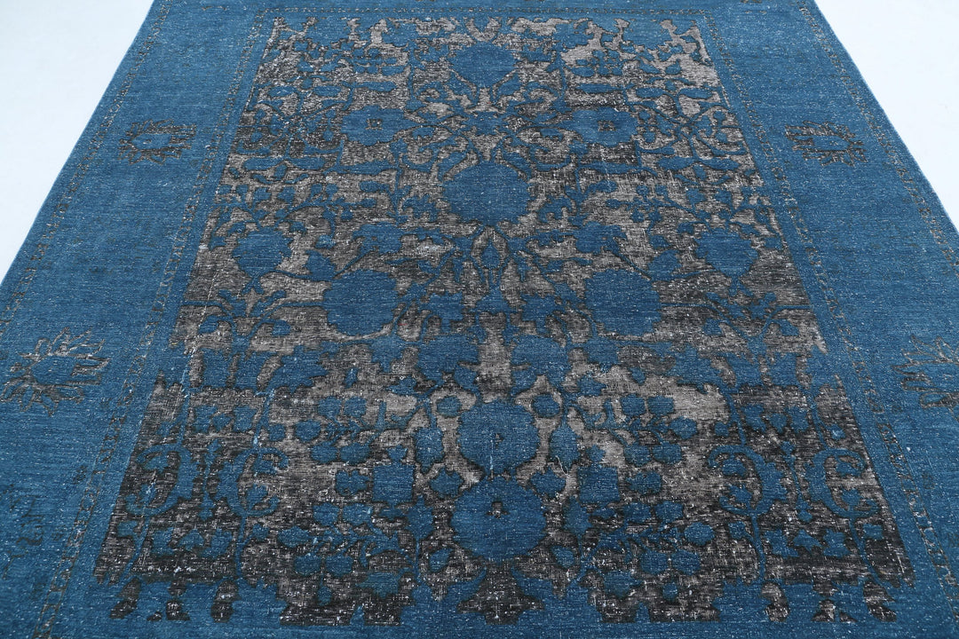 Hand Knotted Onyx Wool Rug 7' 10" x 9' 3" - No. AT31671