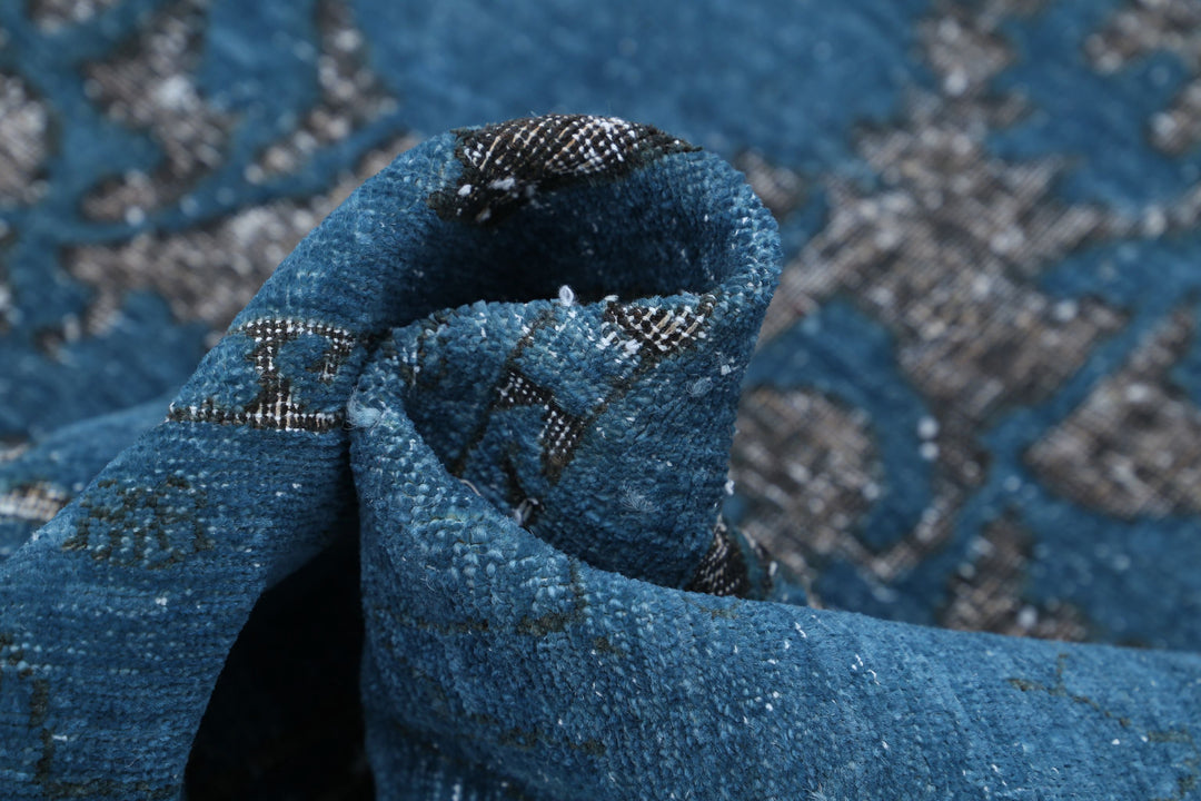 Hand Knotted Onyx Wool Rug 7' 10" x 9' 3" - No. AT31671