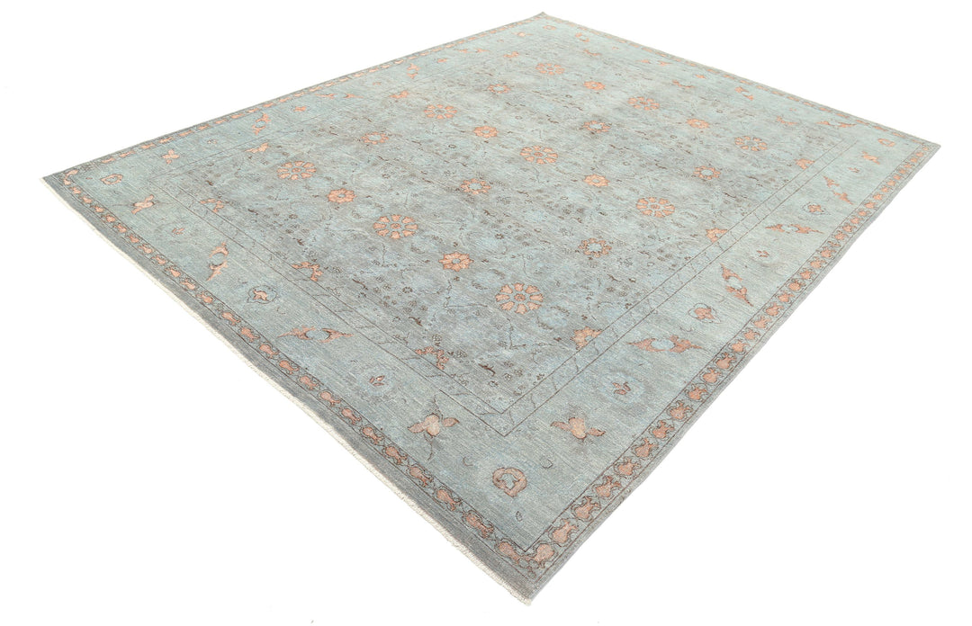 Hand Knotted Onyx Wool Rug 7' 11" x 10' 1" - No. AT15337