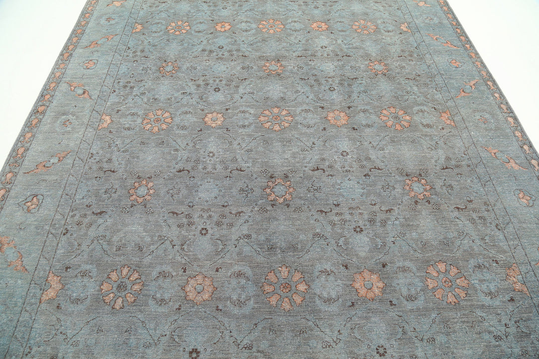 Hand Knotted Onyx Wool Rug 7' 11" x 10' 1" - No. AT15337