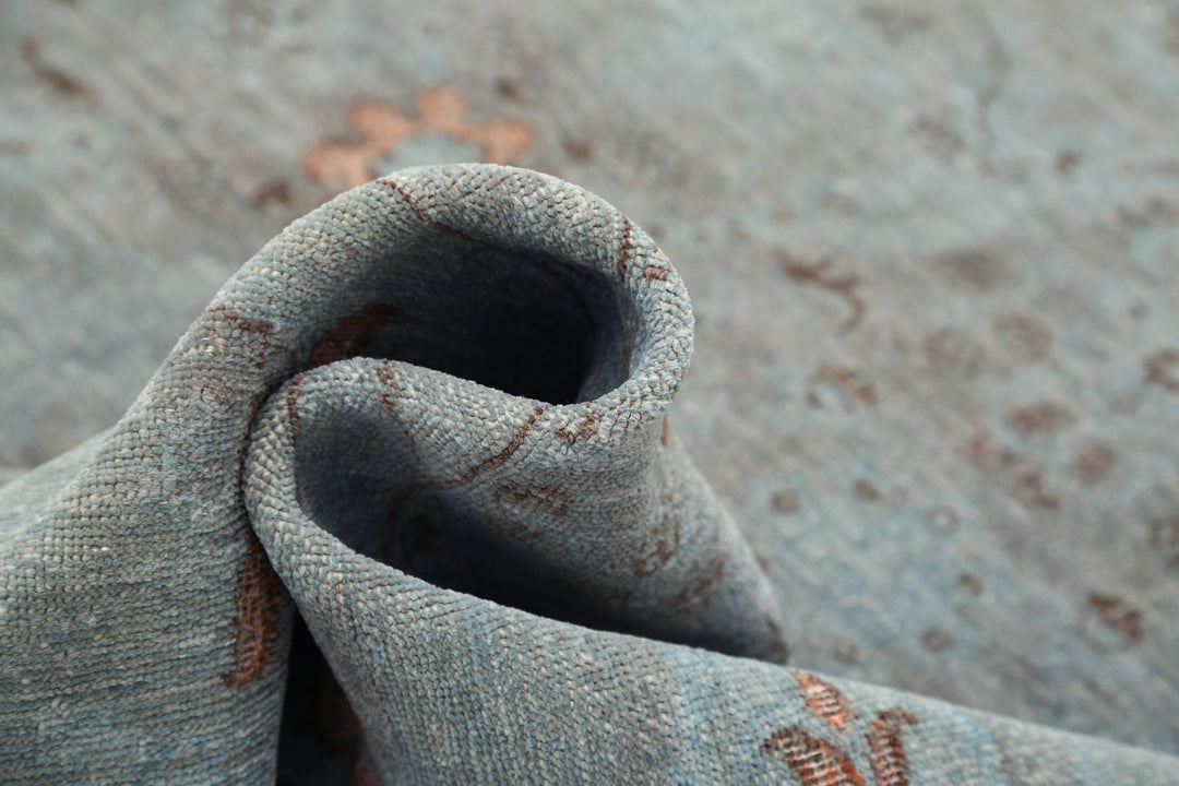 Hand Knotted Onyx Wool Rug 7' 11" x 10' 1" - No. AT15337