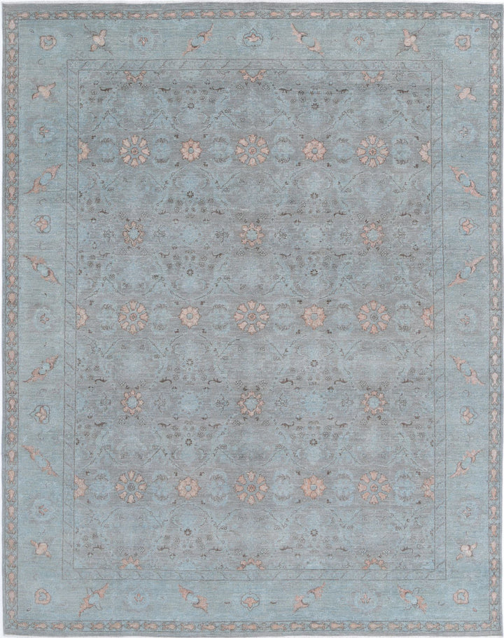 Hand Knotted Onyx Wool Rug 7' 11" x 10' 1" - No. AT15337