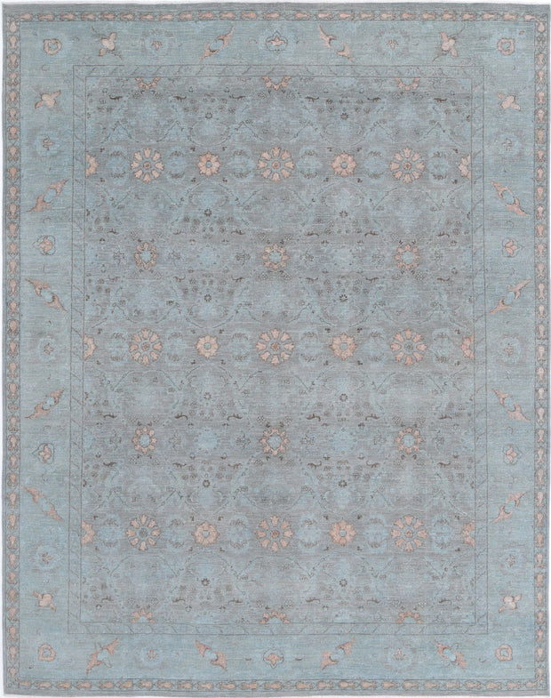 Hand Knotted Onyx Wool Rug 7' 11" x 10' 1" - No. AT15337