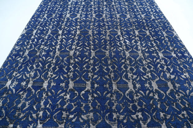 Hand Knotted Onyx Wool Rug 8' 6" x 11' 8" - No. AT72082