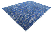 Hand Knotted Onyx Wool Rug 8' 7" x 11' 6" - No. AT30840