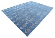 Hand Knotted Onyx Wool Rug 8' 10" x 11' 9" - No. AT26697