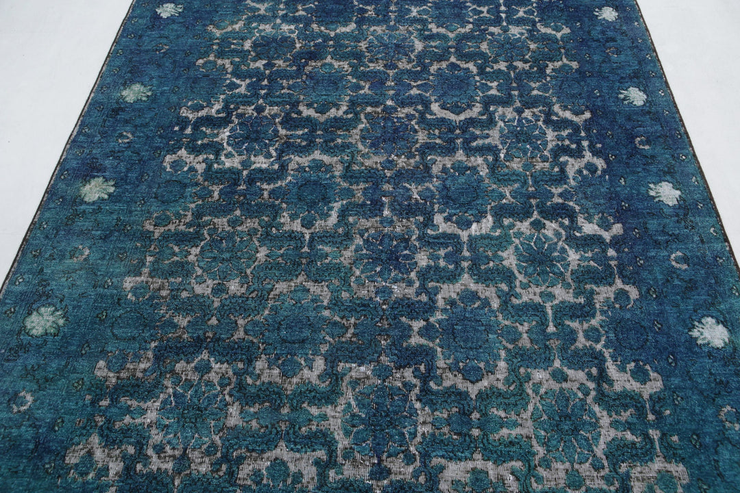 Hand Knotted Onyx Wool Rug 5' 9" x 8' 6" - No. AT55657