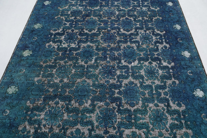 Hand Knotted Onyx Wool Rug 5' 9" x 8' 6" - No. AT55657