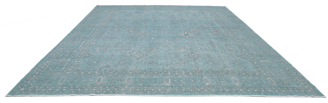 Hand Knotted Onyx Wool Rug 12' 0" x 14' 9" - No. AT76358