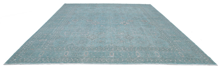 Hand Knotted Onyx Wool Rug 12' 0" x 14' 9" - No. AT76358
