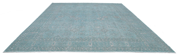 Hand Knotted Onyx Wool Rug 12' 0" x 14' 9" - No. AT76358