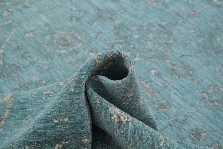 Hand Knotted Onyx Wool Rug 12' 0" x 14' 9" - No. AT76358