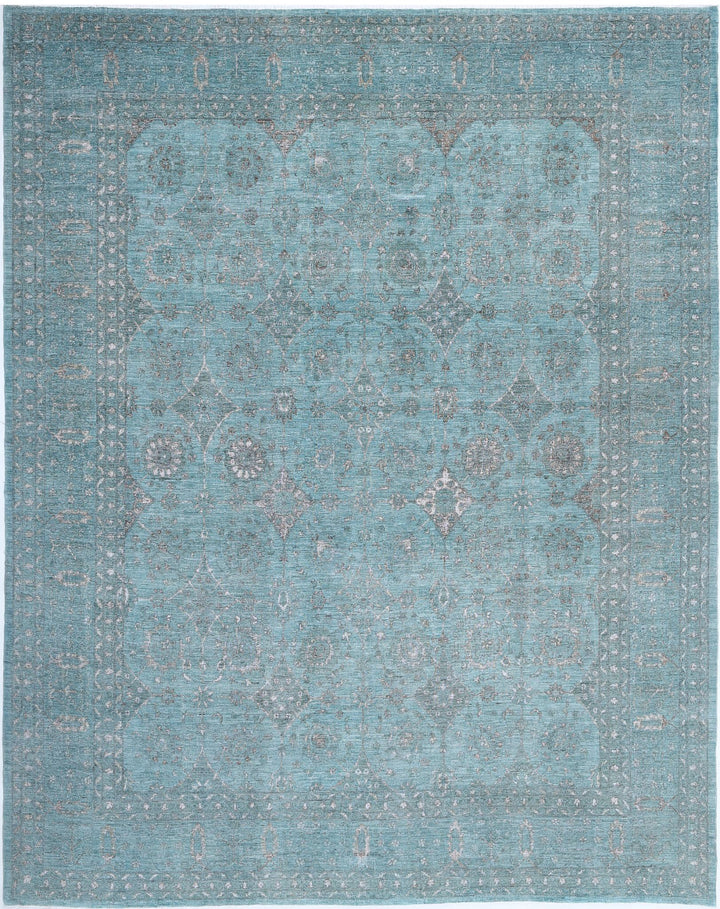 Hand Knotted Onyx Wool Rug 12' 0" x 14' 9" - No. AT76358