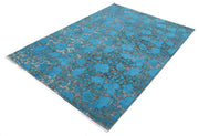 Hand Knotted Onyx Wool Rug 5' 0" x 7' 4" - No. AT38039