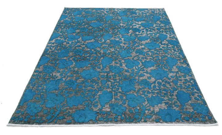 Hand Knotted Onyx Wool Rug 5' 0" x 7' 4" - No. AT38039