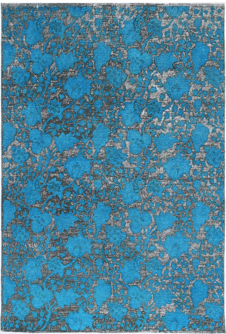 Hand Knotted Onyx Wool Rug 5' 0" x 7' 4" - No. AT38039