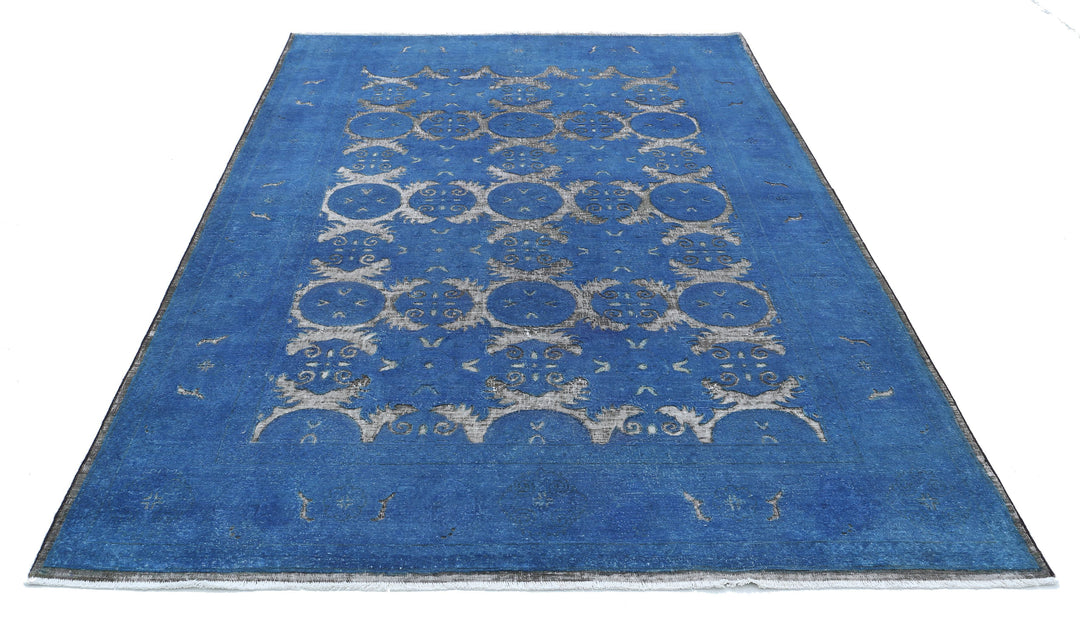 Hand Knotted Onyx Wool Rug 5' 10" x 7' 8" - No. AT26198