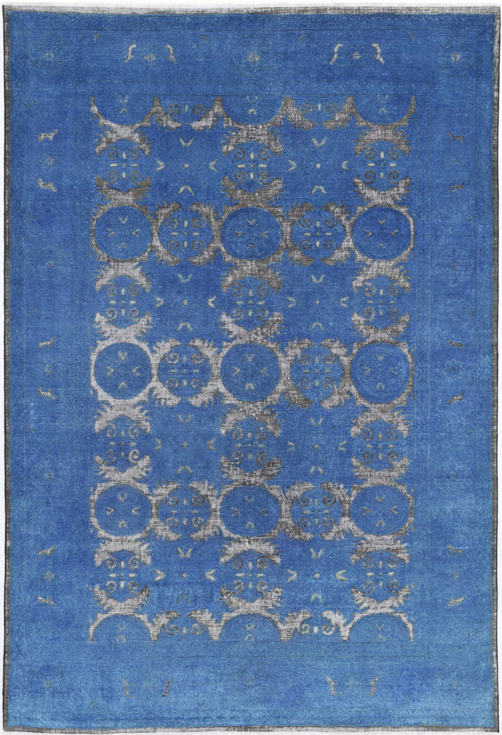 Hand Knotted Onyx Wool Rug 5' 10" x 7' 8" - No. AT26198