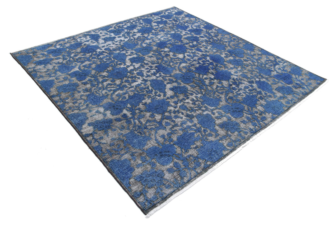 Hand Knotted Onyx Wool Rug 6' 5" x 6' 4" - No. AT49679