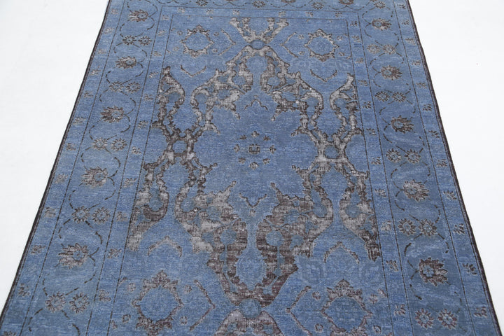 Hand Knotted Onyx Wool Rug 4' 1" x 6' 1" - No. AT49972