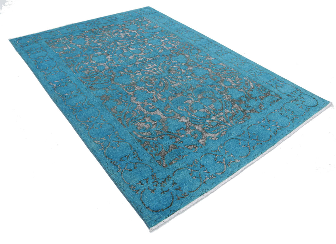 Hand Knotted Onyx Wool Rug 5' 10" x 8' 3" - No. AT96565