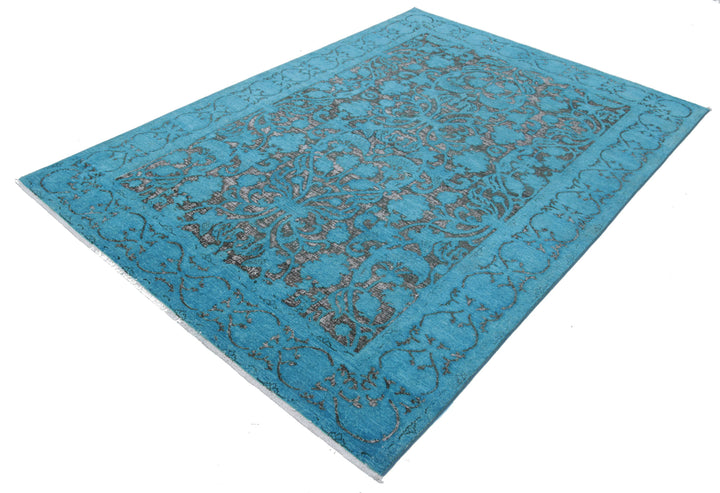 Hand Knotted Onyx Wool Rug 5' 10" x 8' 3" - No. AT96565